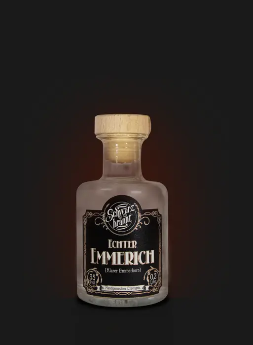 Schwarzbrannt - Echter Emmerich, 200ml, 35%vol. #1